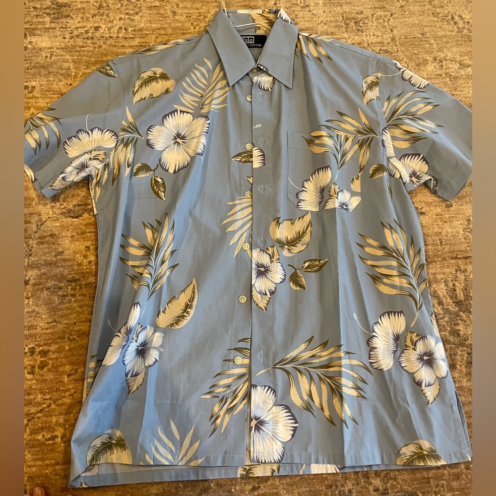 Polo Men’s Floral Print Hawaiian Shirt